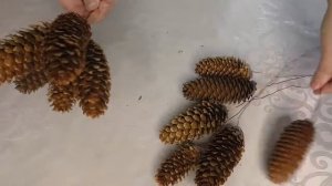 ЗИМНИЙ БУКЕТ ИЗ ШИШЕК. ИДЕИ ДЕКОРА К НОВОМУ ГОДУ и РОЖДЕСТВУ / хендмейд, поделки, подарки, дизайн