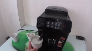 Как пользоваться капучинатором кофемашины PHILIPS 1220/1200 series