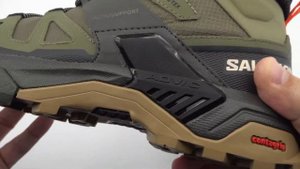 Salomon X ULTRA 4 MID GTX M GORE TEX Men Hiking Boots Deep Lichen Green Peat Kelp unboxing video