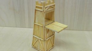 Осадная башня из спичек | идеи для творчества | спичкин дом, секреты моделирования из спичек