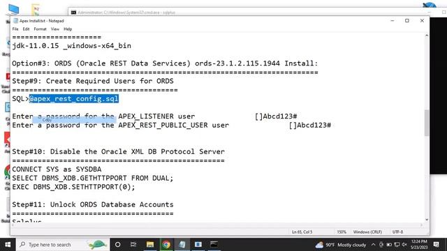 Oracle Apex 23.1 and ORDS 23.1.3 Install in Oracle Database 21c Express Edition On Windows 10 смотреть онлайн