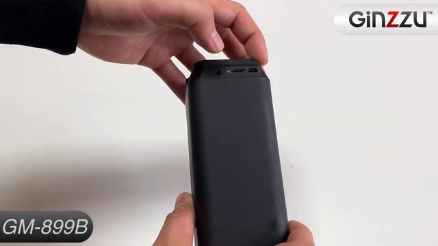 Обзор на портативную Bluetooth колонку с цветомузыкой от Ginzzu. Model: GM-899B. смотреть онлайн
