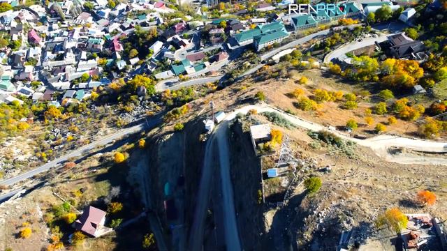 Золотая осень в селе Гуниб. Аэросъемка Дагестан