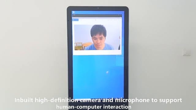 43 Inch Virtual Welcome Touch Screen Kiosk with Camera and Microphone смотреть онлайн