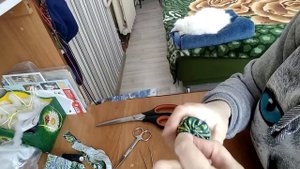 Ролл для хранения и транспортировки вышивки. Шила в первый раз.