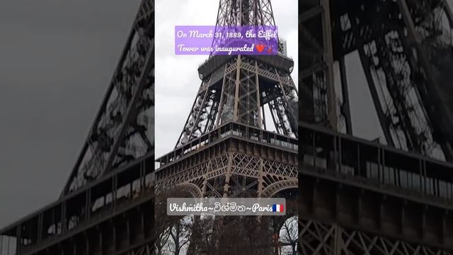 Le 31 mars 1889, était inaugurée Tour Eiffel ❤?? #travel #parislive #eiffeltower #eiffel