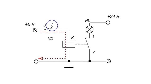 РАЗБОР ПРОСТОЙ СХЕМЫ | Читаем электрические схемы 2 ЧАСТЬ