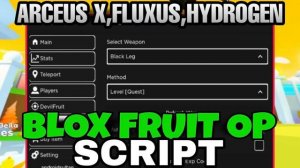 Arceus x v3 ,Hydrogen Executor & Fluxus Mobile Blox Fruits Script Hoho Hub