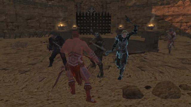 Skyrim Battles - Agronak gro-Malog vs Frea, Mercer Frey, Ralis Sedarys & Vendil Severin смотреть онлайн