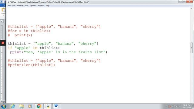 PYTHON LIST DATA TYPE VIDEO