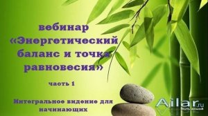 Вебинар «Энергетический баланс и точка равновесия»- 2 часть