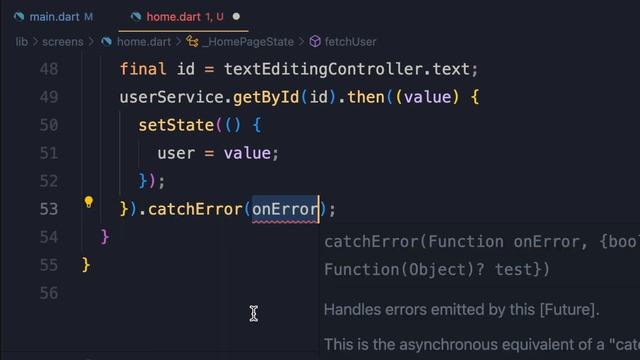 Effective way of Exception Handling in flutter