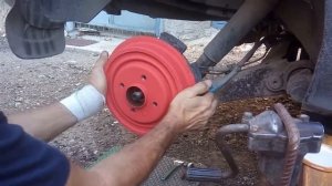 Замена задних тормозов Рено сценок 1, 99г.