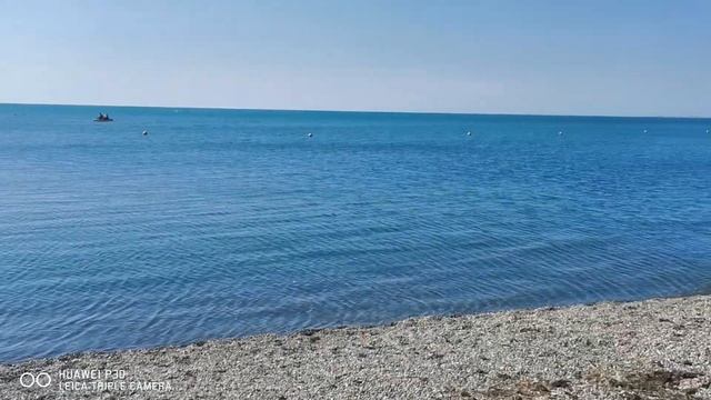 Анапа. Апрель. Пляж пансионата высокий берег. смотреть онлайн