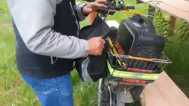 Бензогенератор на электровелосипед.