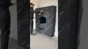 Венецианская штукатурка - черный мрамор. Все этапы создания