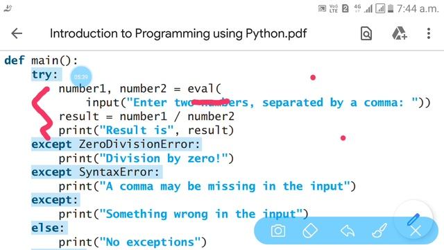 Exception handling in python (handle multiple exceptions at a time) in tamil смотреть онлайн