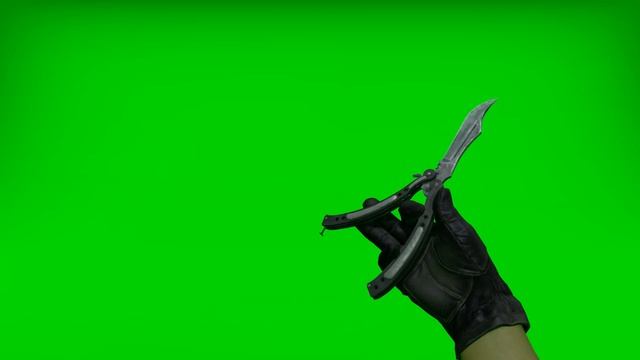 CSGO - All Butterfly Knife animations in greenscreen with slow-mo смотреть онлайн