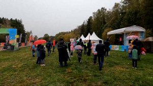 Детский забег 1 км (Grom) в парке Мещерский. 07.10.2023 г. За бортом −1°С