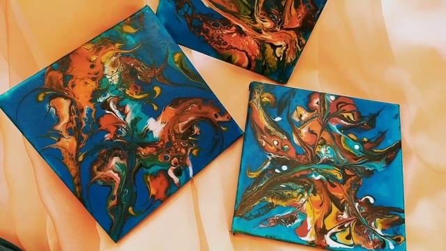 Акриловая заливка, Fluid Art (жидкий акрил), замес краски на строительных материалах. AcrylicPourin