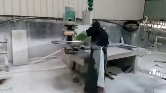 Станок для полировки, шлифовки камня. Коленно-рычажный полировальный станок по камню.