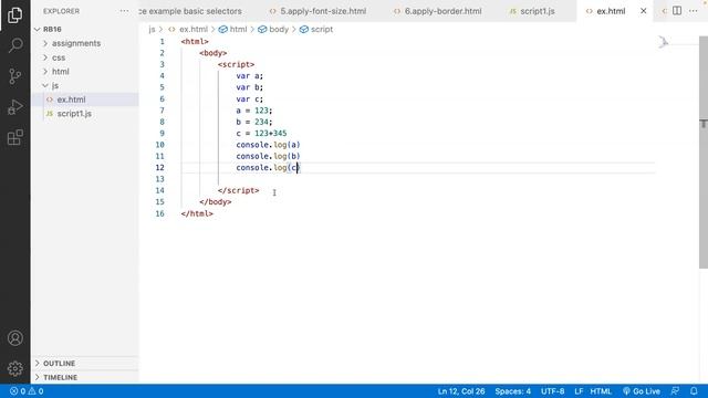 JavaScript Variable Datatypes