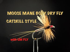 Сухая мушка Moose Mann Body Dry Fly Catskill Style Как связать от GM FLY