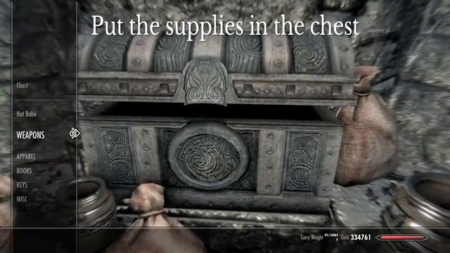 Keeping Klimmek's supplies - Skyrim's Rare Items смотреть онлайн