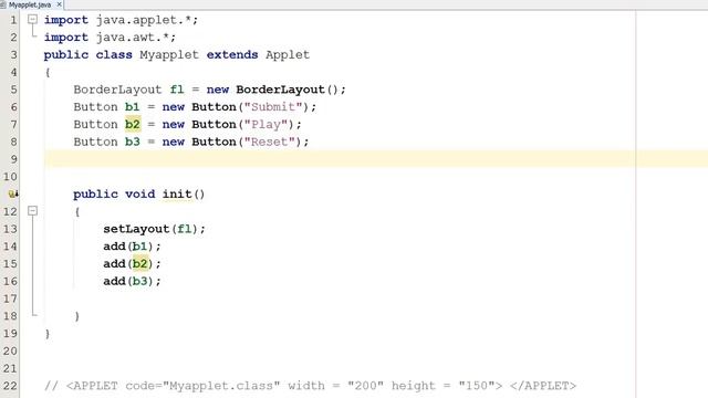 BorderLayout in Java Applet (Hindi) смотреть онлайн