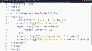 JavaScript: Difference between map & forEach Methods | Looping Methods | Iterate Over An Array