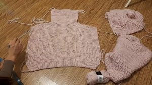 Свитер из толстой пряжи oversize/ часть 1