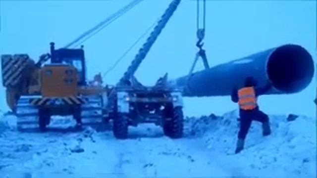 Разгрузка трубы 1220 на севере смотреть онлайн