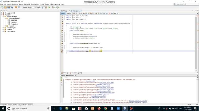Drawing a Line in multiple random colours in JAVA Applet смотреть онлайн