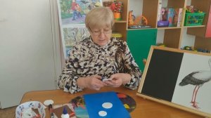 Аплікація "Лелека в гнізді"