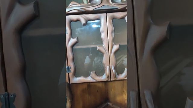 Угловой шкаф,сосна,цвет орех. смотреть онлайн