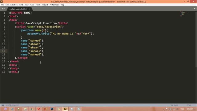 javascript complete course - javascript multiple functions (tutorial -22)