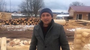 Беседка из обрезков бревен