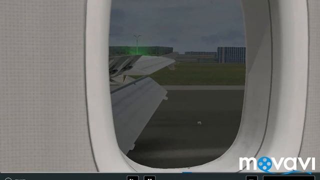 Посадка Airbus A320 S7 Airlines в аеропорту Домодедово.