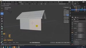Урок 2. Моделирование домика в Blender (уроки 3D моделирования)