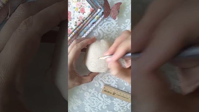 Рисуем лицо текстильной кукле. Часть 1. МК будет состоять из 2 частей.