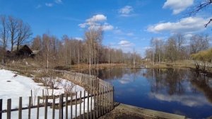 Орлино, Орлинское озеро, Лампово. Апрель.