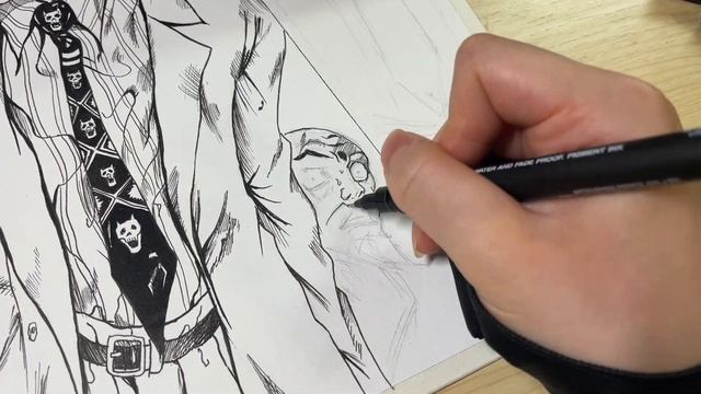 JOJO’S BIZZARE ADVENTURE // Drawing a Manga Page [#4] смотреть онлайн