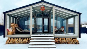 Модульный ДОМ. Барнхаус для жизни и под аренду. Как все устроено. Обзор наших домов и участка.