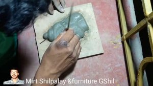 Shiv Thakur made an idol on one side||How To Make Shiv Murti withclay||shiv baba face making