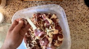 Шашлык из баранины!Маринуем 2 дня мясо! Quzu bastirmasi!