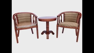 Чайное кресло из дерева с подлокотниками. Чайная группа В-5 для гостиной, спальни, кухни, прихожей