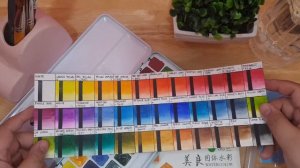 36-set Pretty Excellent Watercolor by Meiliang Review - Good and affordable watercolor paint