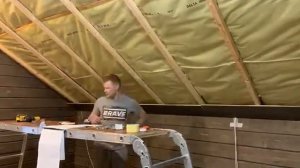 Монтаж имитации бруса на потолок