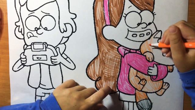 РАСКРАСКА ГРАВИТИ ФОЛЗ | МЭЙБЛ И ДИППЕР | РАСКРАСКИ ДЛЯ ДЕТЕЙ смотреть онлайн