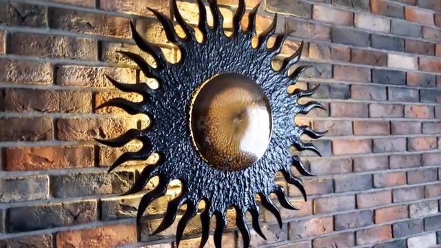 Настенный декор Солнце ? #interiordesign #арт #декор #декордома #интерьер #дизайнинтерьера #солнце